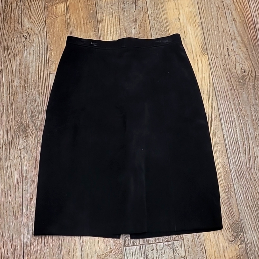 Phoenix vintage black leather pencil skirt 9/10